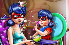Леди Баг и Малыш - Ladybug Mommy Toddler Feed
